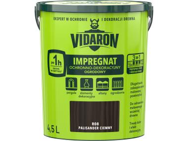 Zdjęcie: Impregnat ochronno- dekoracyjny 4,5 L palisander ciemny VIDARON