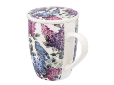 Zdjęcie: Kubek z zaparzaczem i pokrywką 340 ml dekoracja bez ALTOM DESIGN