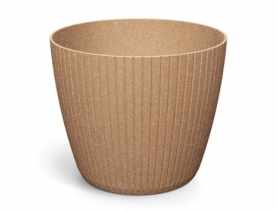 Doniczka Lamia Round Eco Wood naturo Eco 40 cm PROSPERPLAST