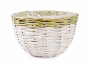 Osłonka wiklinowa na doniczkę 28x28x15 cm TIN TOURS