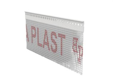 Zdjęcie: Listwa PVC zakończeniowa z siatką BP22 L250 6 mm biała BELLA PLAST