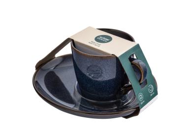 Zdjęcie: Filiżanka Reactive Navy Blue 310 ml ze spodkiem 20 cm ALTOM DESIGN