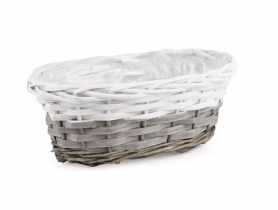 Balkonówka koszyk na kwiaty z folią 27x17x11 cm TIN TOURS