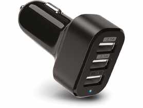 Ładowarka samochodowa 3xUSB 5,2A czarna LB0087 LIBOX