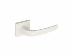 Klamka wewnętrzna Fiolla DH-26 szyld dzielony kwadratowy biały matowy GAMET