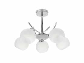 Lampa wisząca Amos 5-punktowa chromowana CANDELLUX