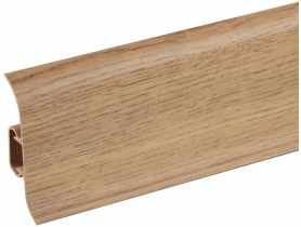 Listwa przypodłogowa PVC Premium Classic 22x59 mm; 2,20 m Dąb Klepka Mat CEZAR