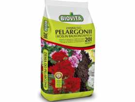 Ziemia do pelargonii i roślin balkonowych 20 L BIOVITA
