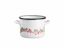 Garnek Dream prosty 16 cm - 2,4 L biały SILESIA
