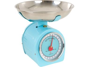 Zdjęcie: Waga kuchenna niebieska z czerwoną wskazówką 5 kg AMBITION