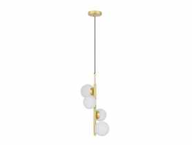 Lampa wisząca mosiądz biała 4xG9 Cordel CANDELLUX