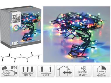 Zdjęcie: Łańcuch świetlny 24 m 320 led wielokolorowy KOOPMAN