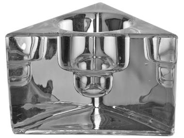 Zdjęcie: Świecznik tealight trójkątny niski DAJAR
