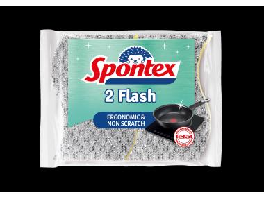 Zdjęcie: Gąbka do powierzchni delikatnych Flash 2 sztuki SPONTEX