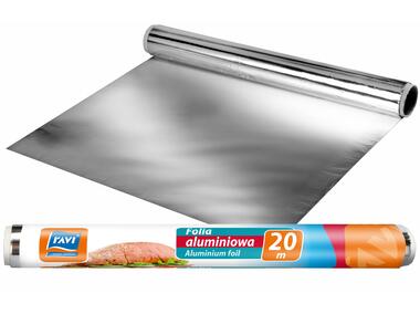 Zdjęcie: Folia aluminiowa 20m - 30 cm rolka RAVI