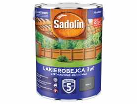 Lakierobejca dekoracyjno-ochronna 3w1 - 5 L szary SADOLIN