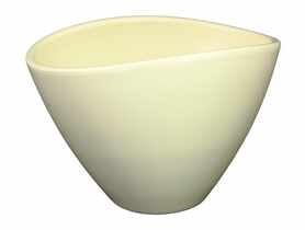 Osłonka doniczkowa owalna 18 cm kremowa CERMAX