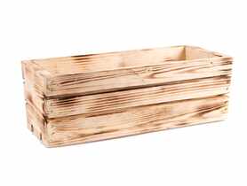 Skrzynka drewniana 40x18x15 cm opalana TIN TOURS