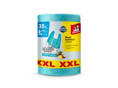 Zdjęcie: Worki HD T-shirt o zapachu owoców tropikalnych XXL 35 L 100 sztuk JAN NIEZBĘDNY