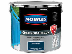 Farba emalia chlorokauczukowa 10 L niebieski gorczycowy NOBILES