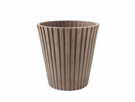 Doniczka z kompozytu 15x15x15 cm taupe TIN TOURS