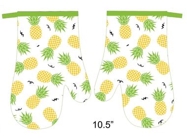 Zdjęcie: Rękawice kuchenne Fruits 0318FS08 z magnesem komplet 2 sztuk EUROMAT