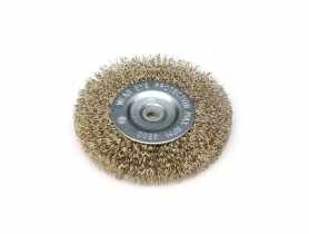 Szczotka druciana tarczowa mosiądzowana średnica 150 mm DEDRA