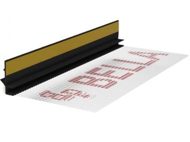 Zdjęcie: Listwa PVC BP13 Mini U L300 6/3 czarny, z siatką i z uszczelką BELLA PLAST