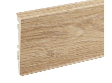 Zdjęcie: Listwa przypodłogowa PVC Masterline 1,3x8 cm, 2,2 m Copper wood Mat CEZAR