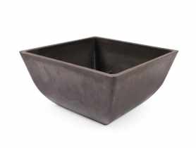 Doniczka misa 26x26x12,7 cm ekologiczna brązowa TIN TOURS