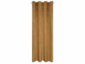 Zasłona gotowa Melanie 140x250 cm złota na przelotkach EUROFIRANY