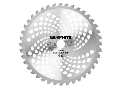 Zdjęcie: Tarcza widiowa do kosy spalinowej 255 x 25.4 mm, 40 Z, do zarośli GRAPHITE