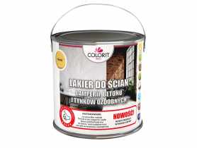 Lakier do ścian lamperii, betonu i tynków ozdobnych, półmat 2,5 L COLORIT
