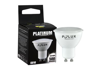 Zdjęcie: Żarówka LED GU10 SMD 6 W WW 500 lm Platinum POLUX