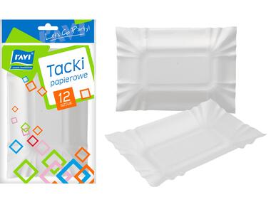 Zdjęcie: Tacki papierowe 13,5x20,5 cm 12 szt. RAVI