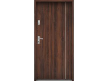 Zdjęcie: Drzwi wejściowe do mieszkań Bastion A-34 Orzech 90 cm prawe OSP KR CENTER