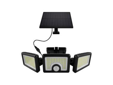 Zdjęcie: Naświetlacz solarny SMD z czujnikiem ruchu Salem Led 5W  kolor czarny STRUHM