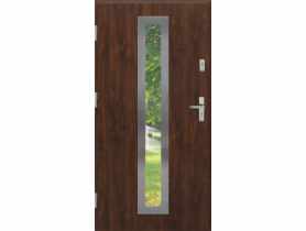 Drzwi zewnętrzne stalowo-drewniane Disting Otello 03 Orzech 80 cm lewe KR CENTER