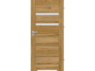 Zdjęcie: Drzwi wewnętrzne Credo 90P Dąb Catania, mleczna szyba, podcięcie NAWADOOR