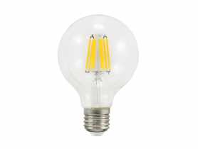 Żarówka dekoracyjna G80 E27 7 W clear POLUX