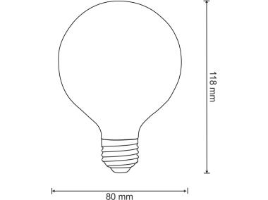 Zdjęcie: Żarówka dekoracyjna G80 E27 7 W clear POLUX