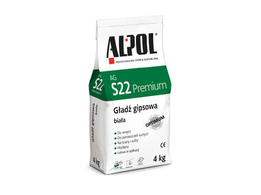 Zdjęcie: Gładź gipsowa Premium biała 4 kg AGS22 ALPOL