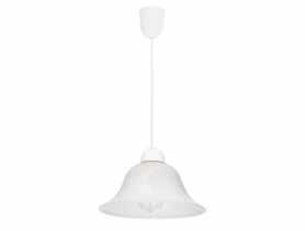Lampa wisząca Lenis biały 1x60 W E27 klosz biały CANDELLUX