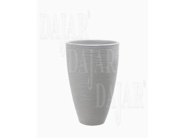 Zdjęcie: Donica ogrodowa okrągła 28 x 43 cm szara PATIO