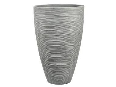 Zdjęcie: Donica ogrodowa okrągła 28 x 43 cm szara PATIO