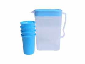 Komplet dbanek 1,5 L + 4 kubki DOMEX