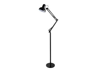 Zdjęcie: Lampa stojąca podłogowa Luwes II 182 cm, czarna ORNO