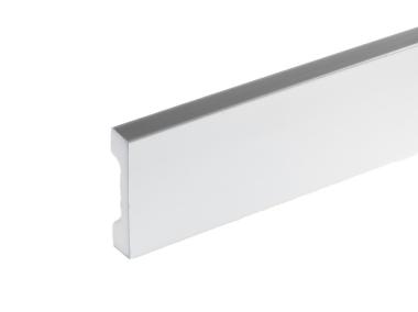 Zdjęcie: Listwa przypodłogowa 69,7x15,8 mm  - 2,44 m srebrny szczotkowany laminat CEZAR