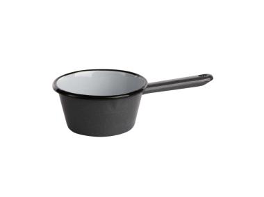 Zdjęcie: Rondel stożkowy z trzonkiem i dzióbkiem 0,45 L - 12 cm szary nakrapiany SILESIA