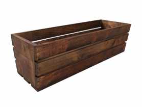Skrzynka drewniana 50x18x15 cm brązowa TIN TOURS